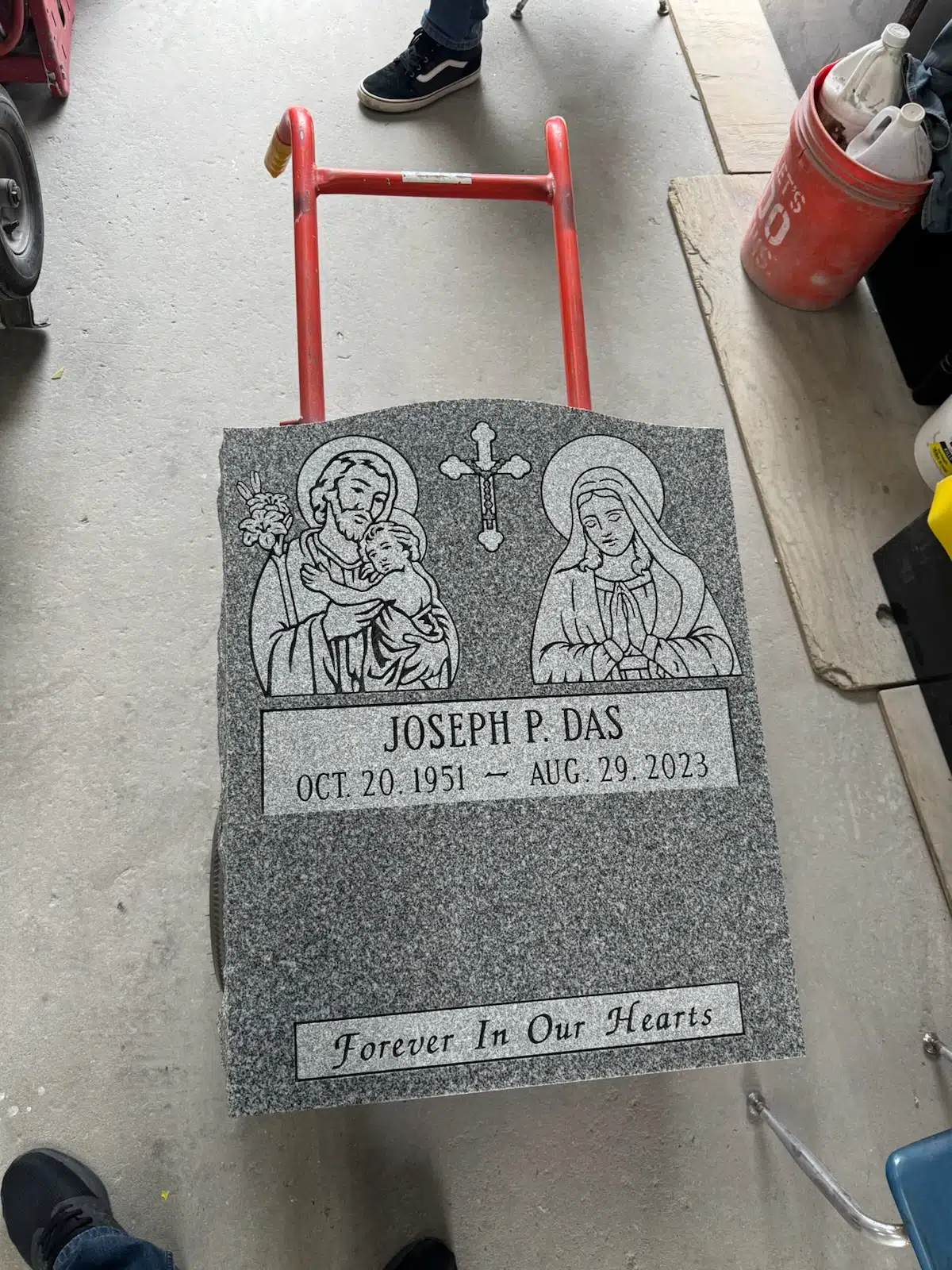 Granite Headstone hand-carved by NJ Headstone Showroom in NJ — image 8