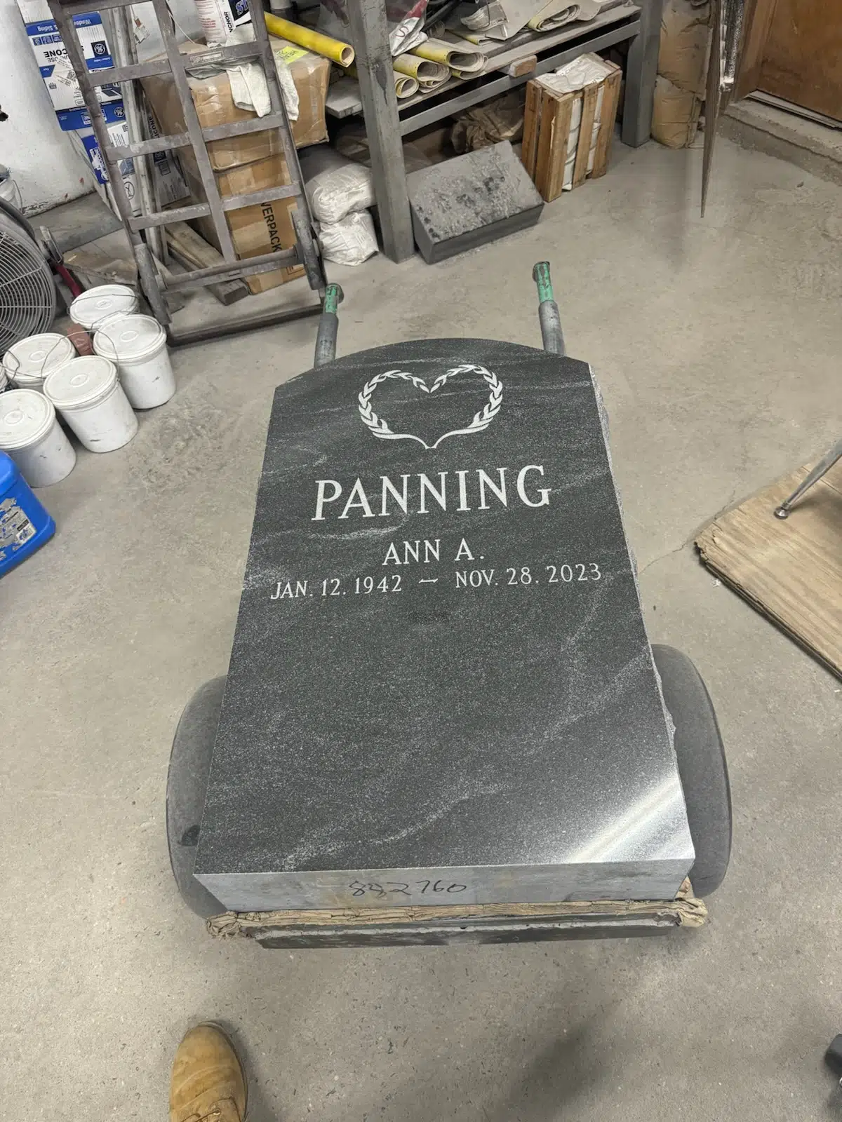 Granite Headstone hand-carved by NJ Headstone Showroom in NJ — image 9